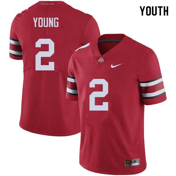 Ohio State Buckeyes #2 Chase Young Youth Player Jersey Red OSU840648